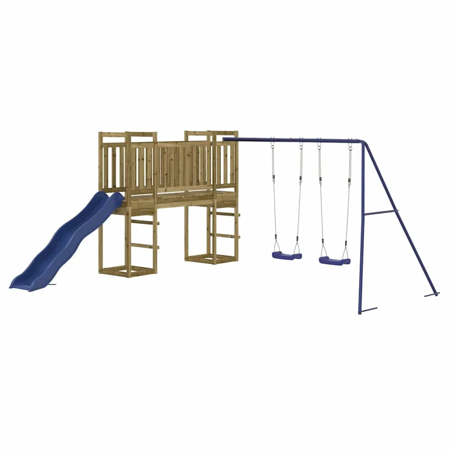 Aire de jeux d'extérieur bois de pin imprégné - 3