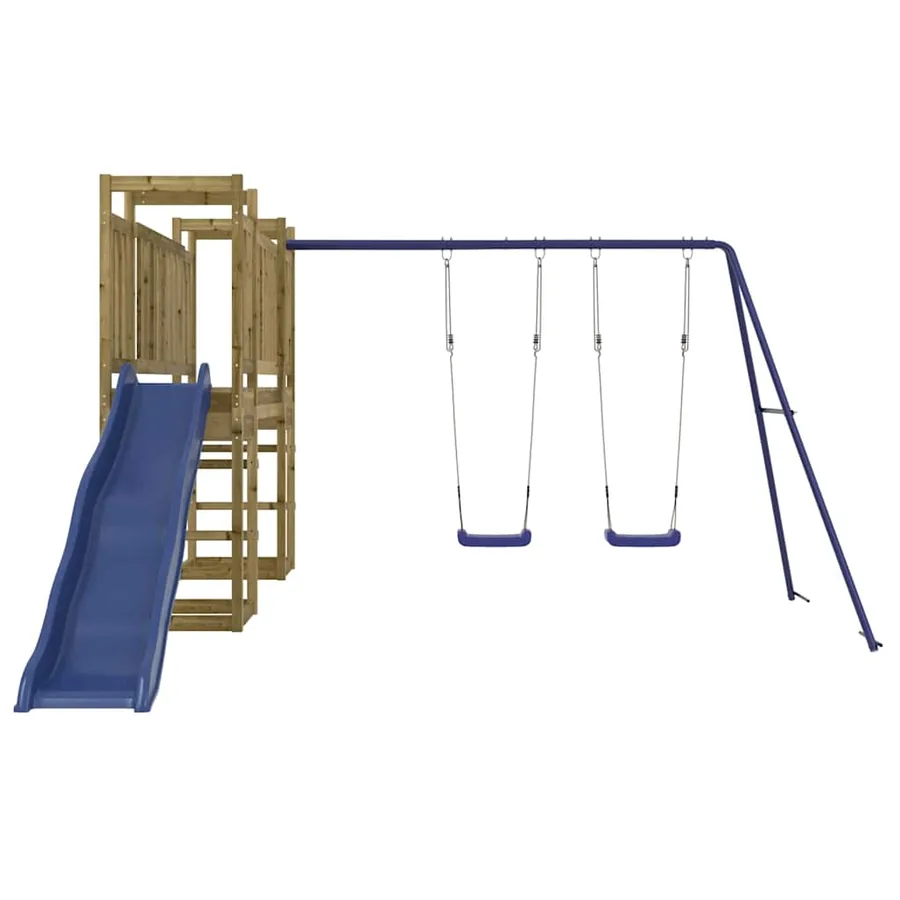 Aire de jeux d'extérieur bois de pin imprégné - 4