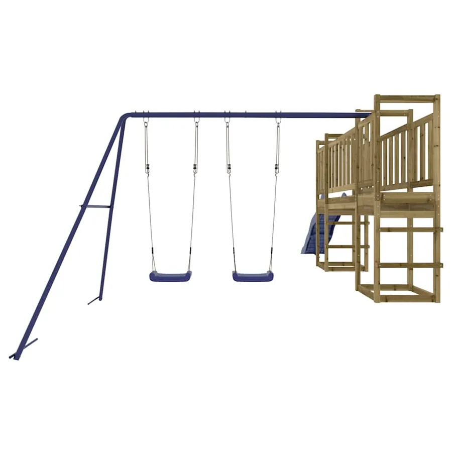Aire de jeux d'extérieur bois de pin imprégné - 7