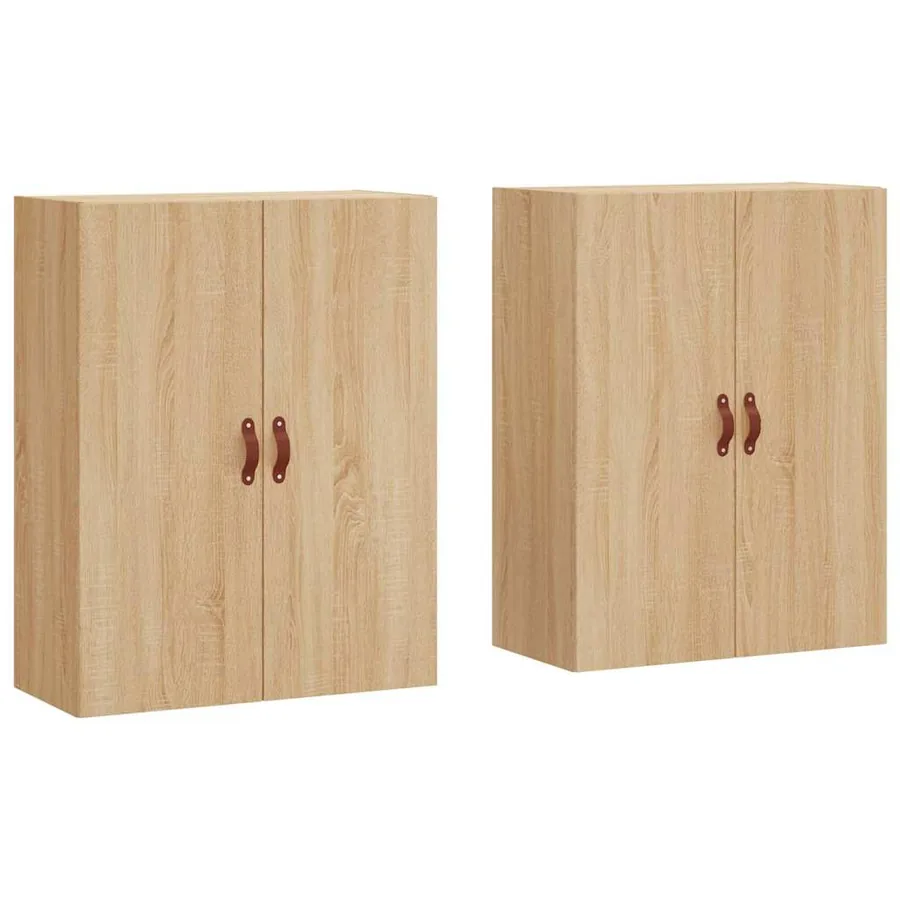 Armoires murales 2 pcs chêne sonoma 69,5x34x90 cm - 2