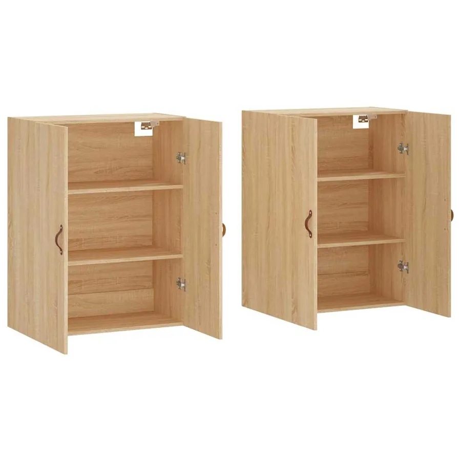 Armoires murales 2 pcs chêne sonoma 69,5x34x90 cm - 4