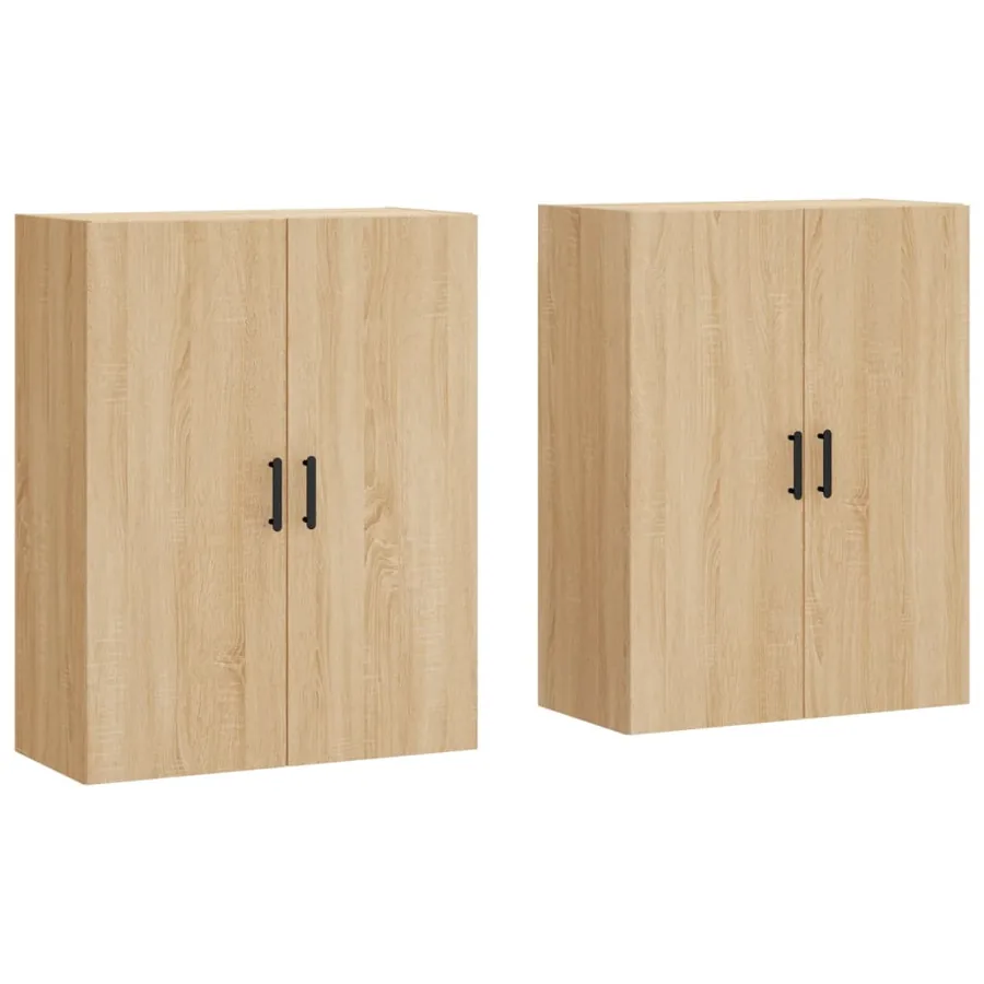 Armoires murales 2 pcs chêne sonoma 69,5x34x90 cm - 2