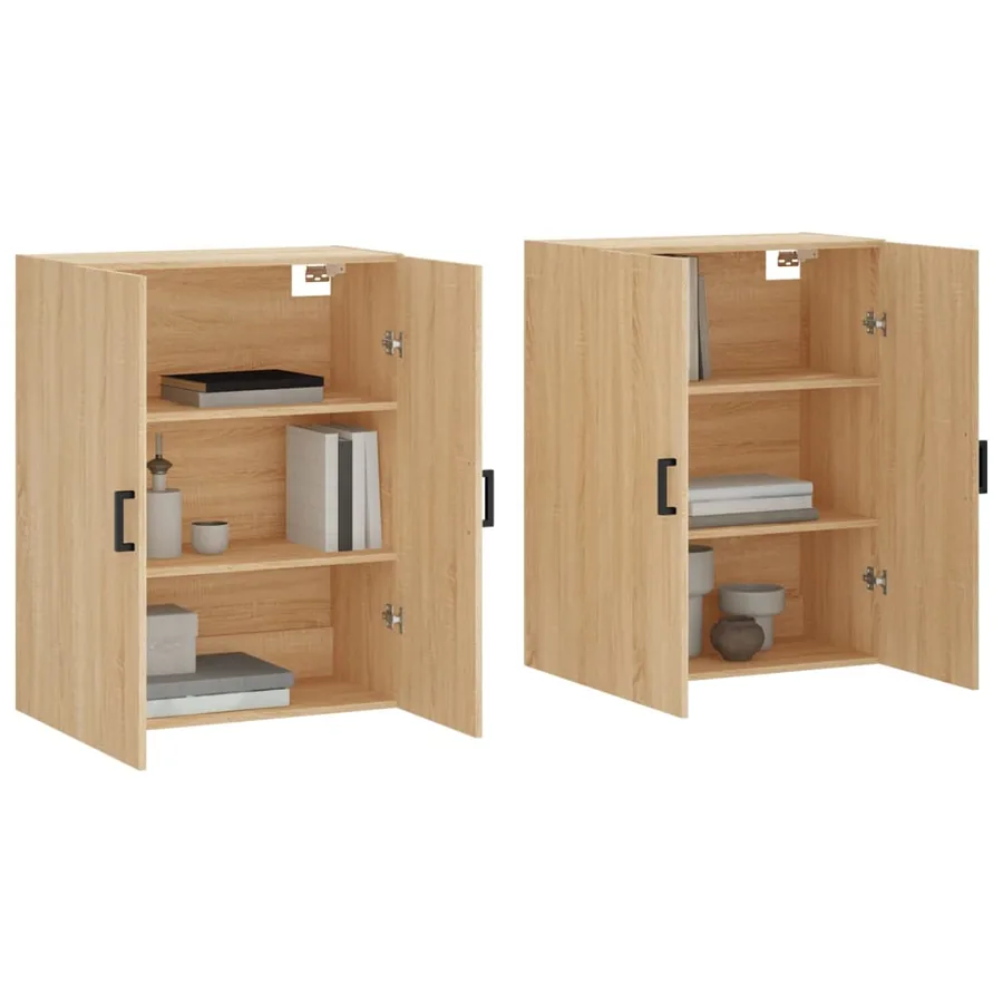 Armoires murales 2 pcs chêne sonoma 69,5x34x90 cm - 3