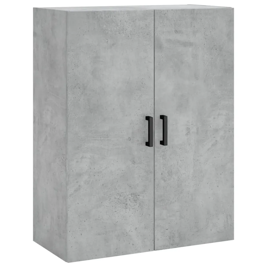 Buffet haut Gris béton 69,5x34x180 cm Bois d'ingénierie - 5