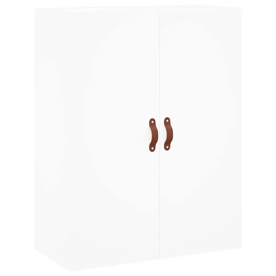 Buffet haut Blanc 69,5x34x180 cm Bois d'ingénierie - 4