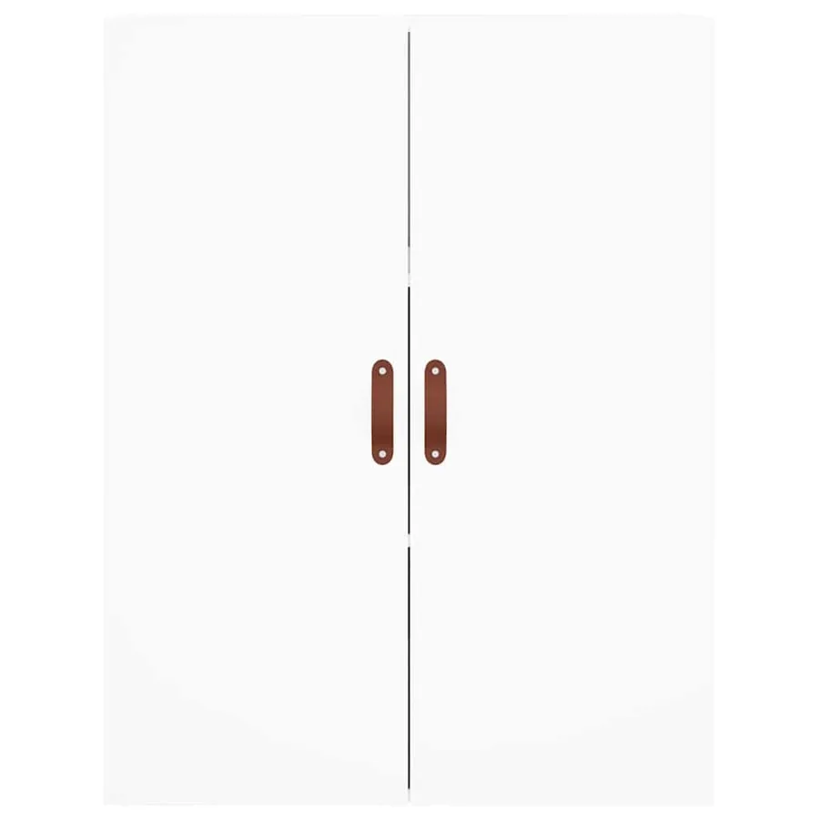 Buffet haut Blanc 69,5x34x180 cm Bois d'ingénierie - 5