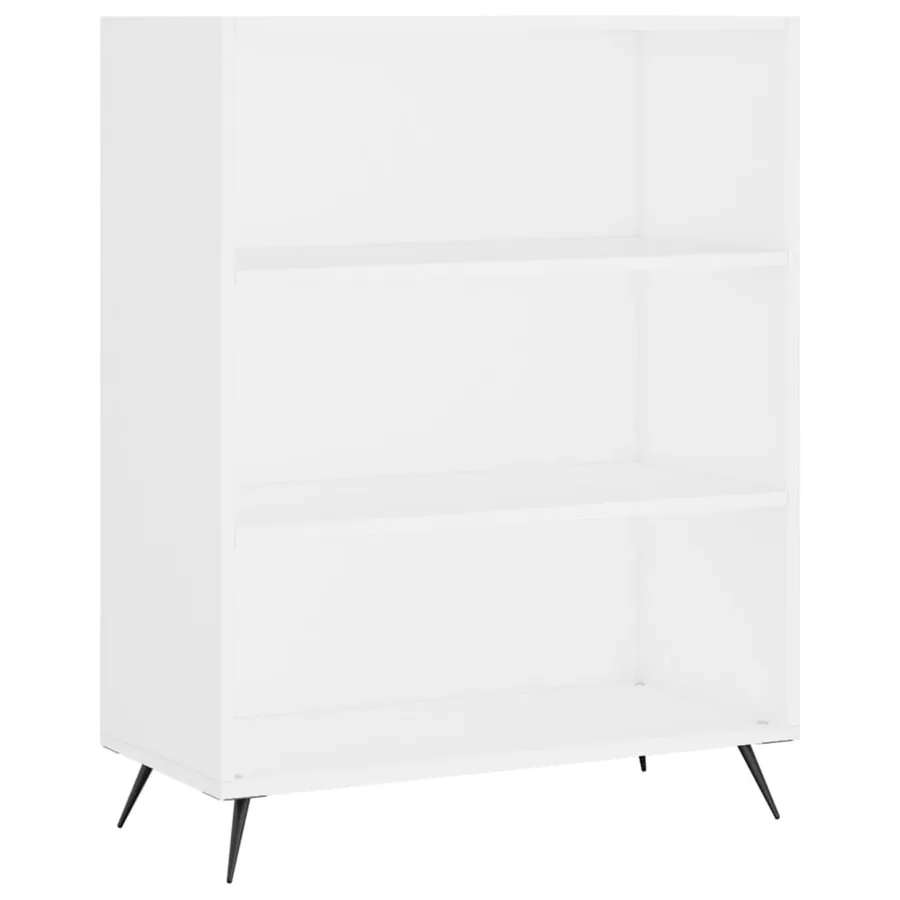 Buffet haut Blanc 69,5x34x180 cm Bois d'ingénierie - 6