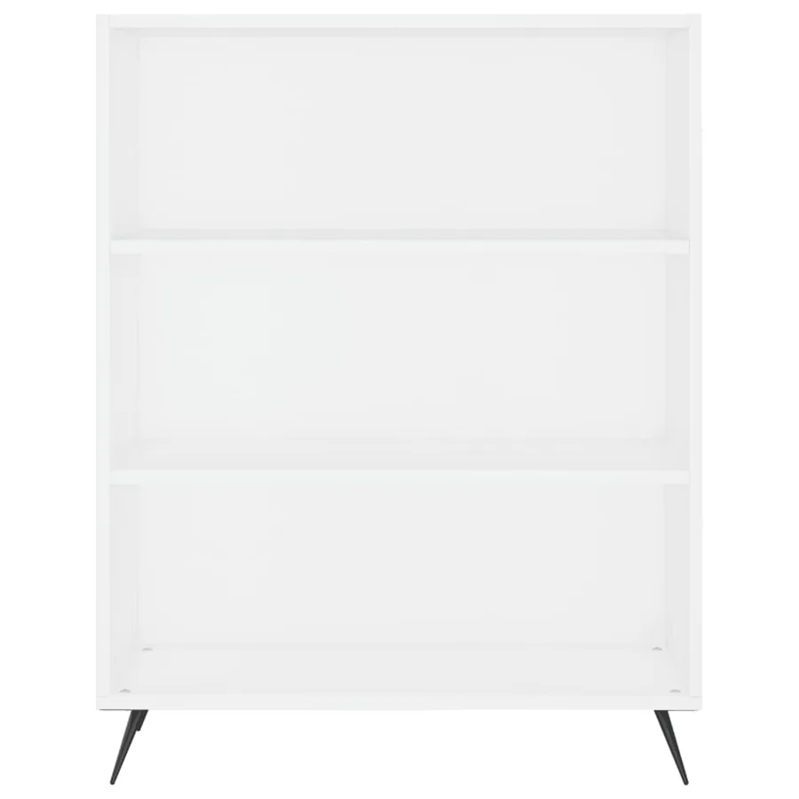 Buffet haut Blanc 69,5x34x180 cm Bois d'ingénierie - 7