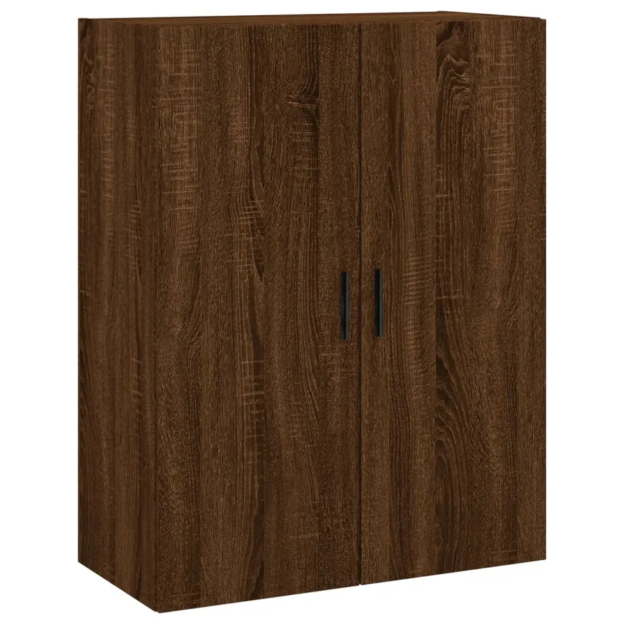 Armoire murale chêne marron 69,5x34x90 cm - 2