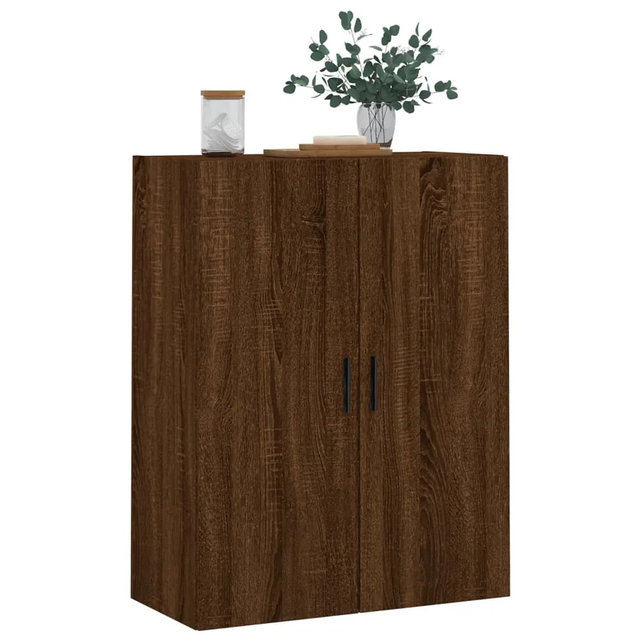 Armoire murale chêne marron 69,5x34x90 cm - 4