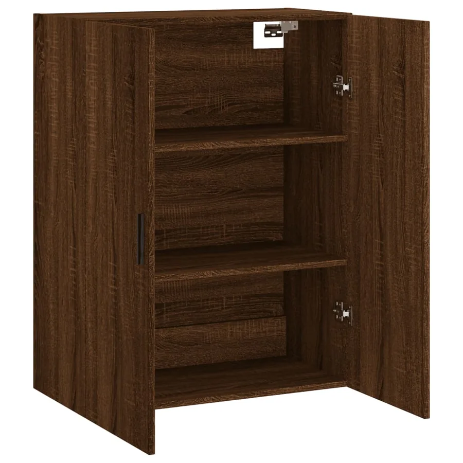 Armoire murale chêne marron 69,5x34x90 cm - 6