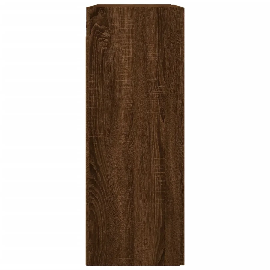 Armoire murale chêne marron 69,5x34x90 cm - 8