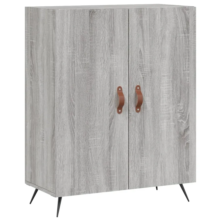 Buffet haut Sonoma gris 69,5x34x180 cm Bois d'ingénierie - 6