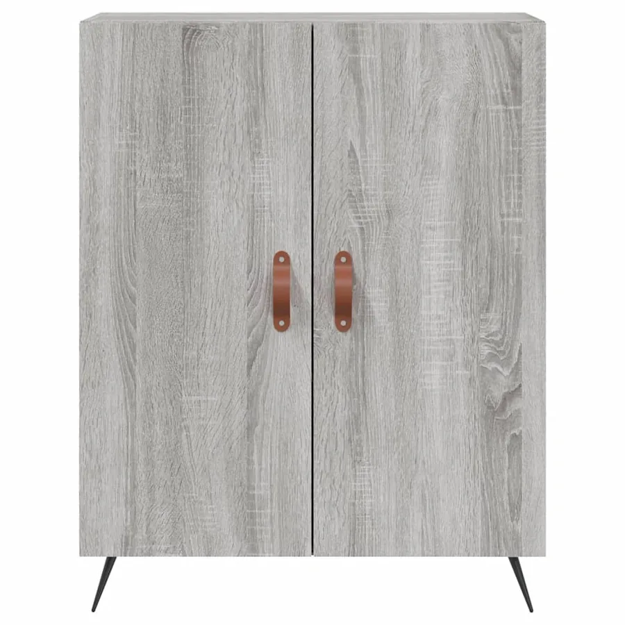 Buffet haut Sonoma gris 69,5x34x180 cm Bois d'ingénierie - 7
