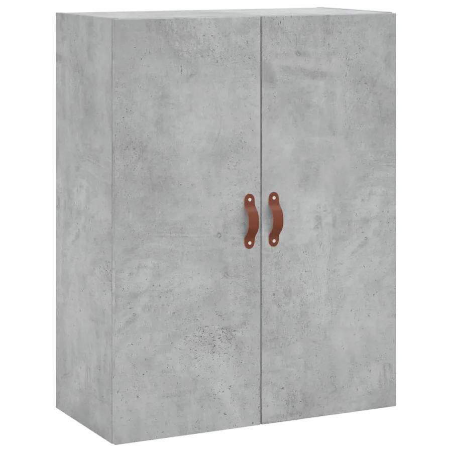Buffet haut Gris béton 69,5x34x180 cm Bois d'ingénierie - 5