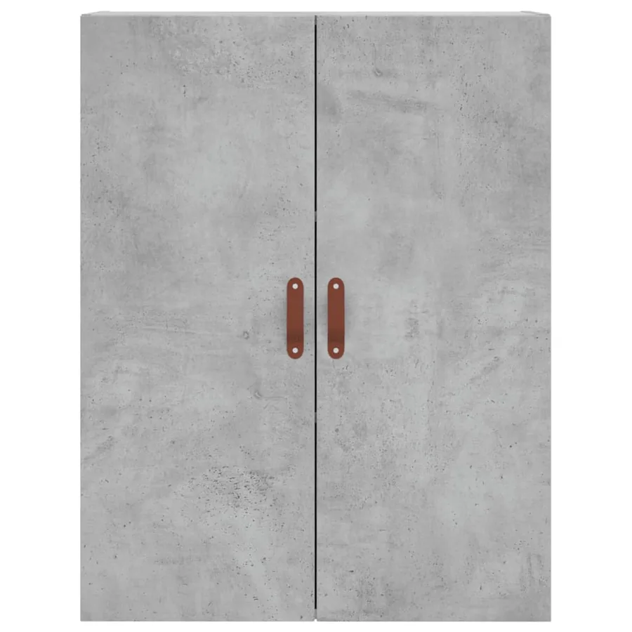 Buffet haut Gris béton 69,5x34x180 cm Bois d'ingénierie - 5