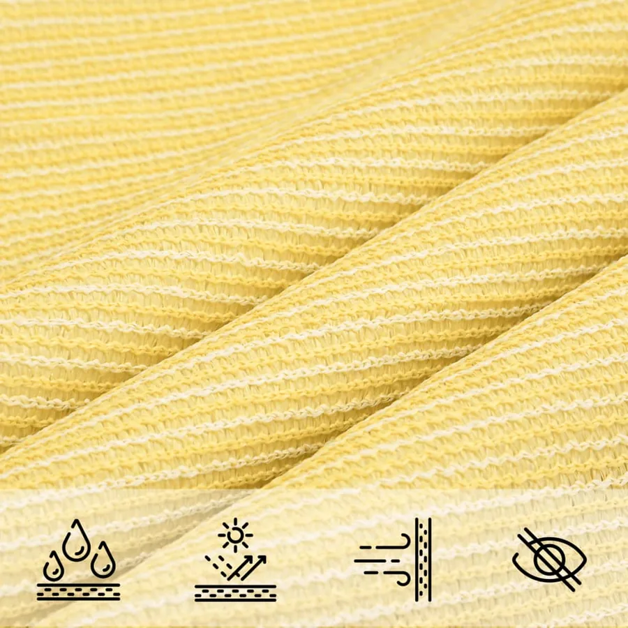 Voile d'ombrage 160 g/m² Beige 2x5 m PEHD - 5