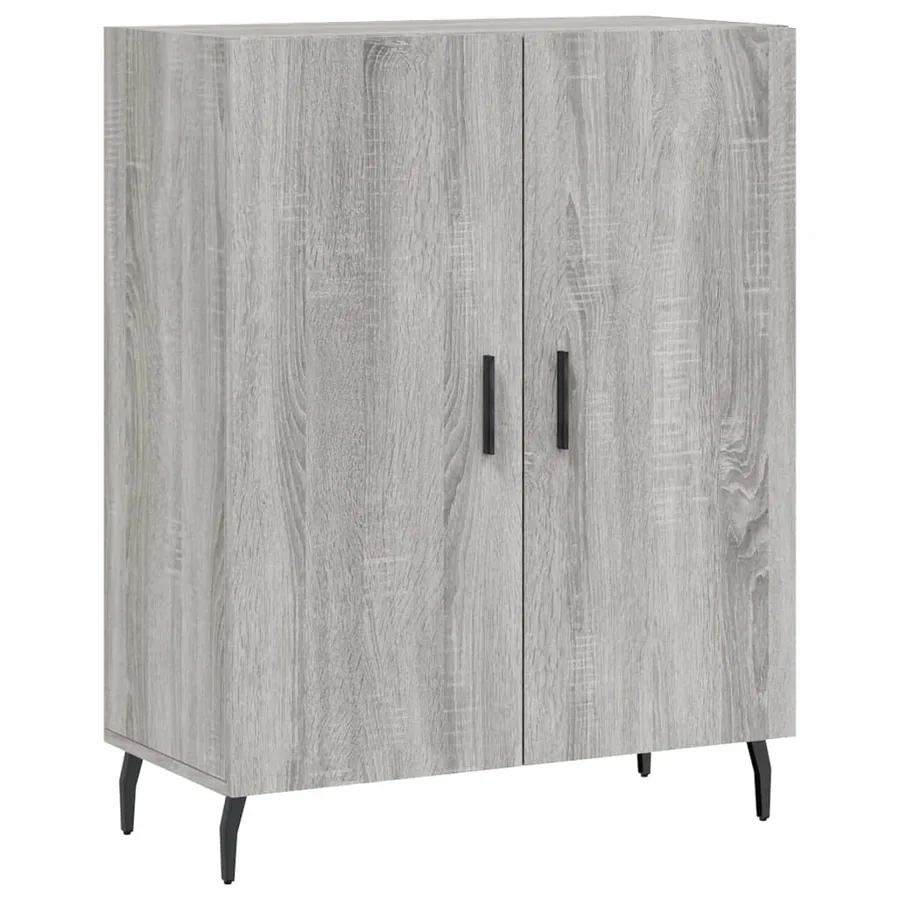 Buffet haut Sonoma gris 69,5x34x180 cm Bois d'ingénierie - 7