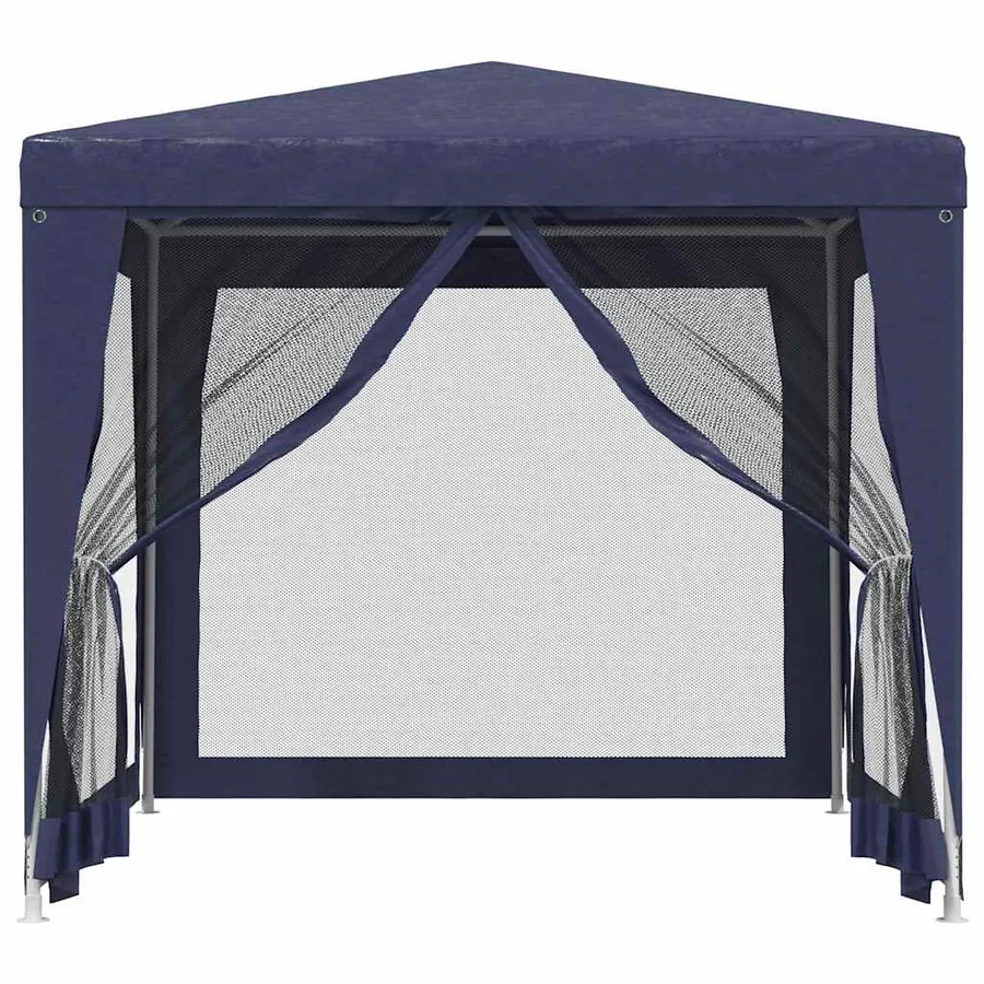 Tente de fête avec 4 parois latérales en maille Bleu 2,5x2,5 m - 3
