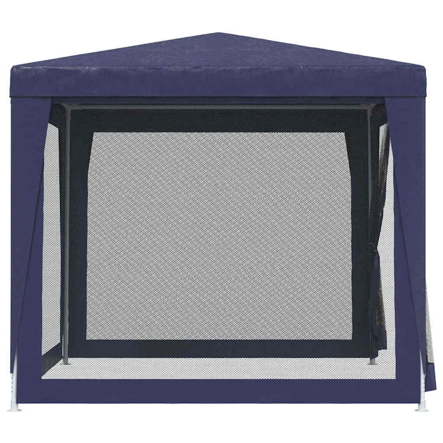 Tente de fête avec 4 parois latérales en maille Bleu 2,5x2,5 m - 4