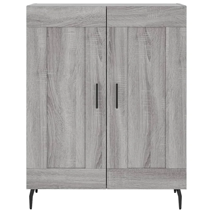 Buffet haut Sonoma gris 69,5x34x180 cm Bois d'ingénierie - 8