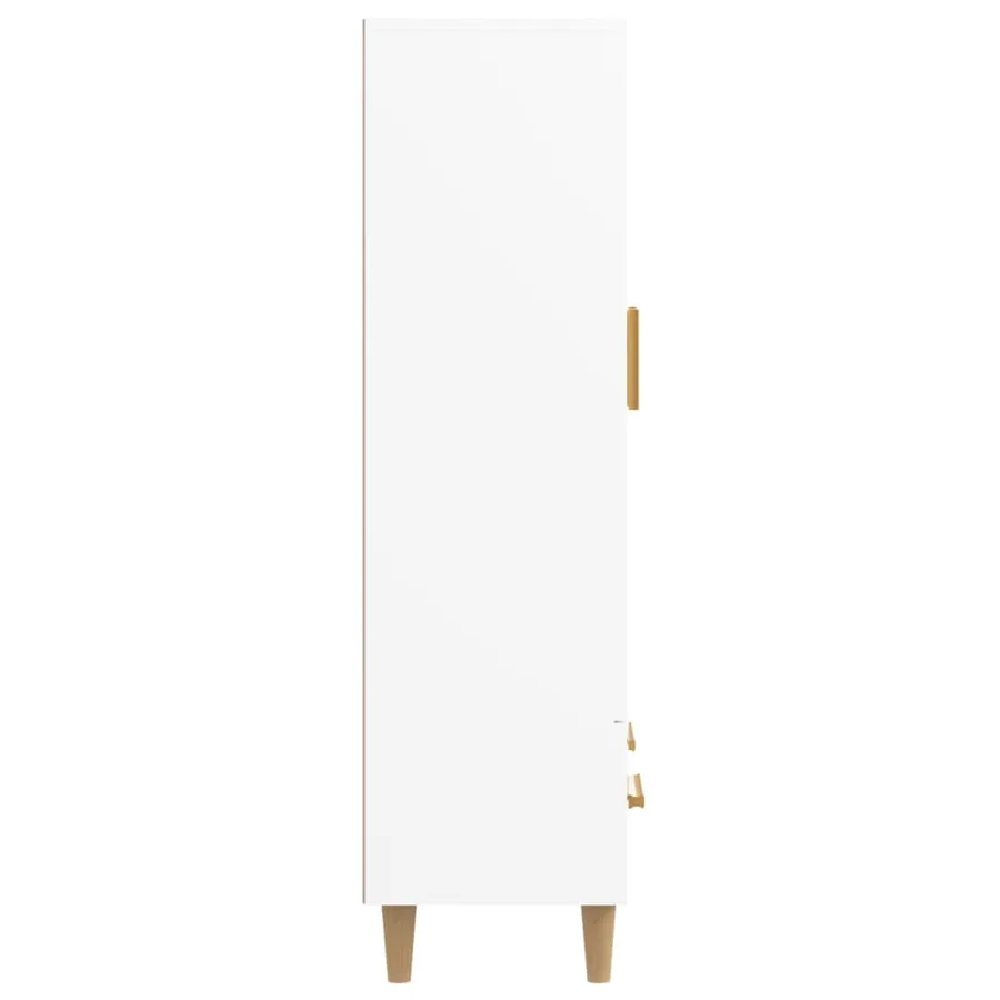 Buffet haut Blanc 70x31x115 cm Bois d'ingénierie - 7