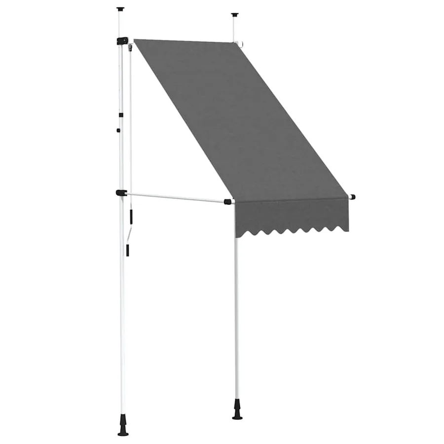 Auvent manuel rétractable 100 cm anthracite - 2