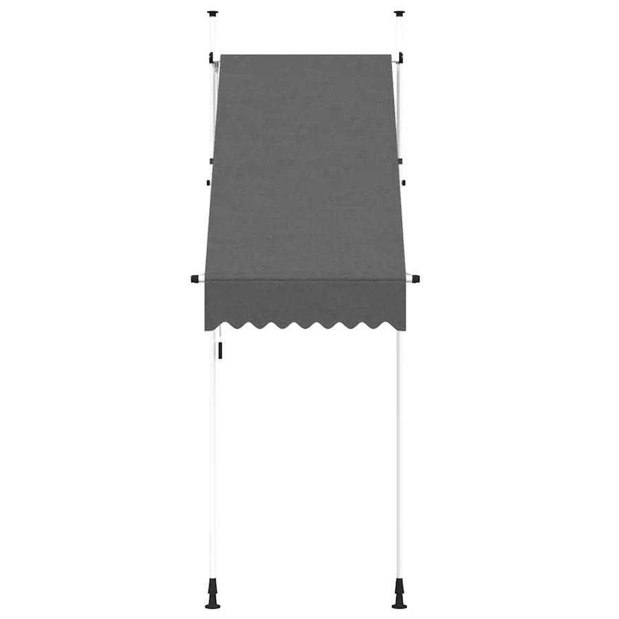 Auvent manuel rétractable 100 cm anthracite - 3