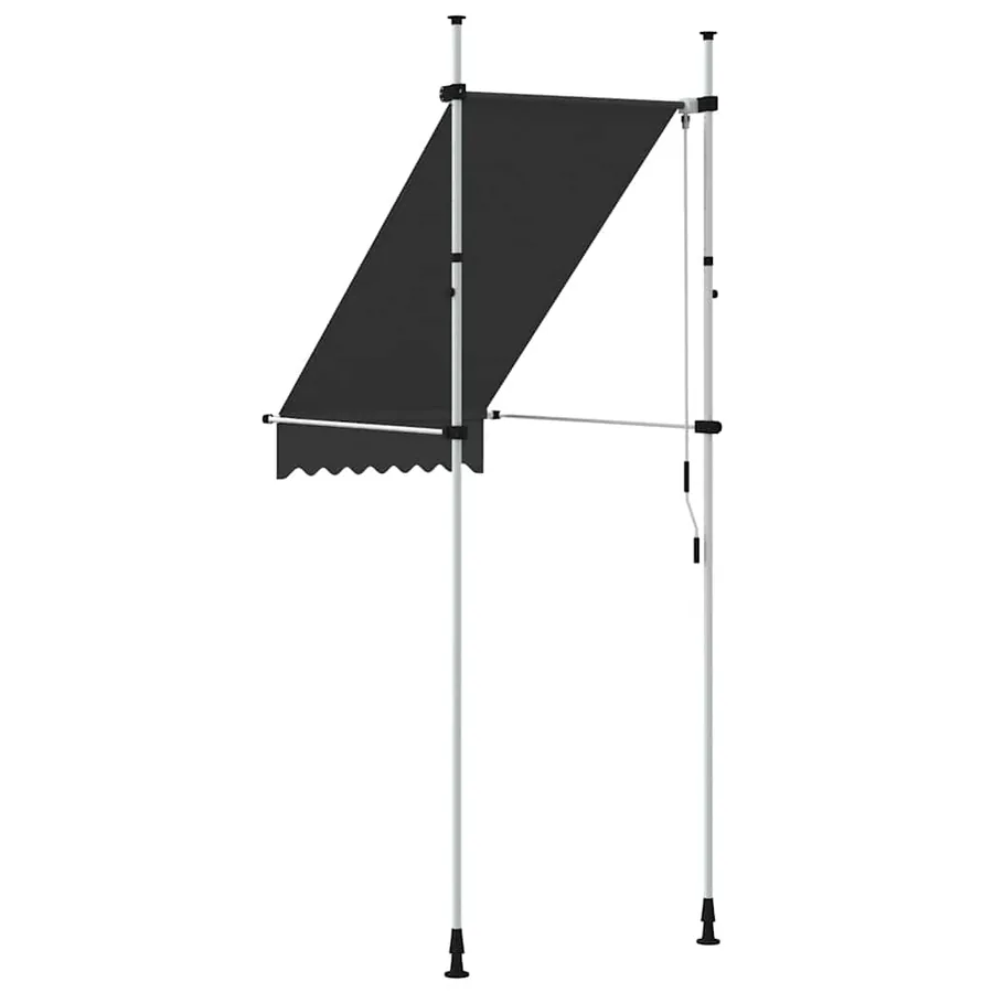 Auvent manuel rétractable 100 cm anthracite - 4