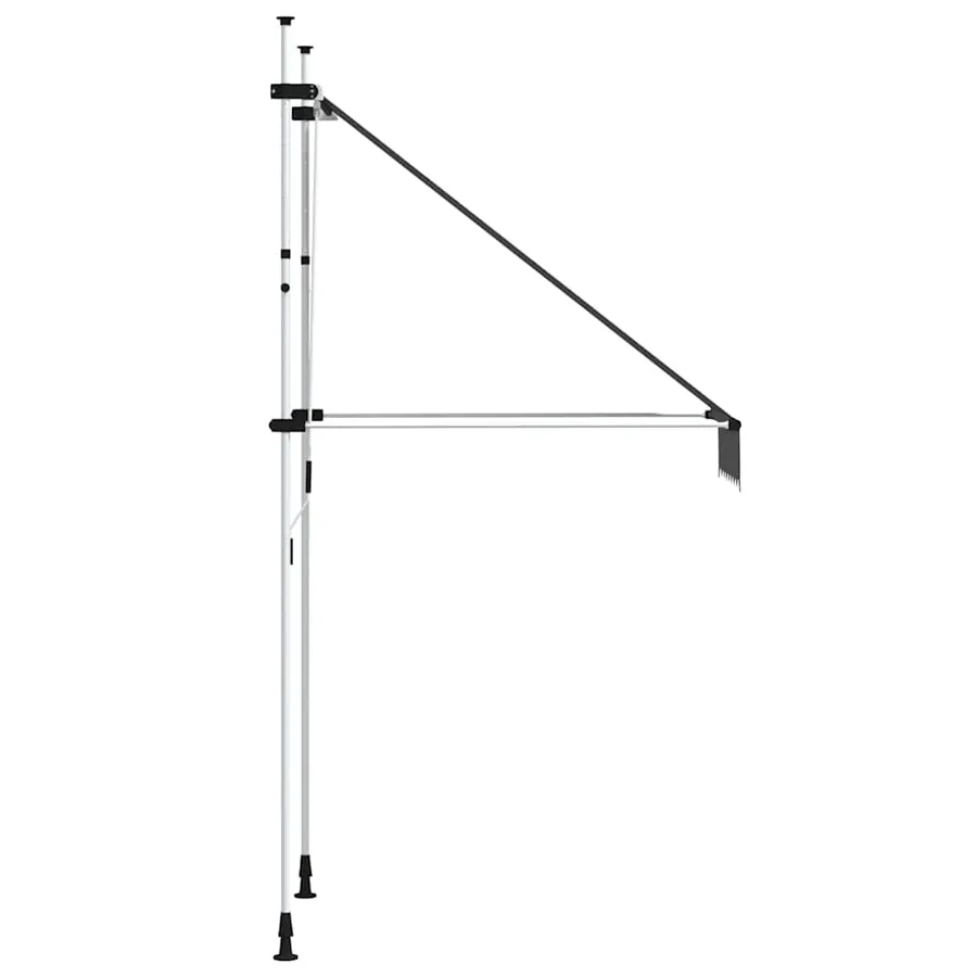 Auvent manuel rétractable 100 cm anthracite - 5