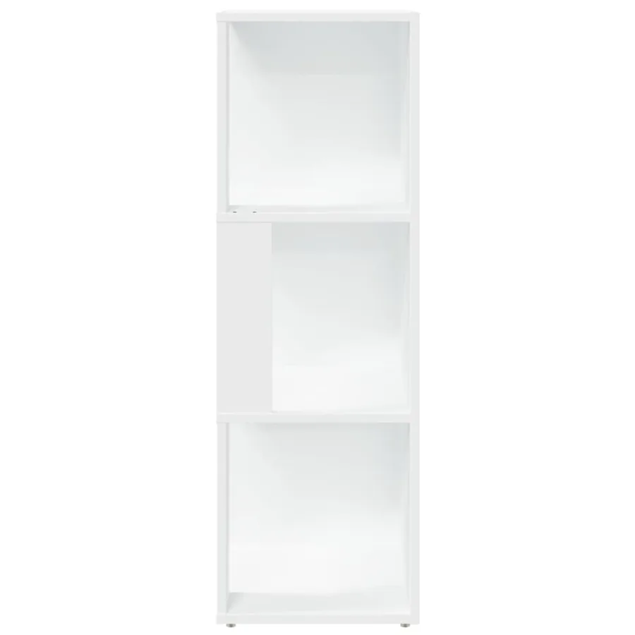 Armoire d'angle Blanc 33x33x100 cm Bois d'ingénierie - 4