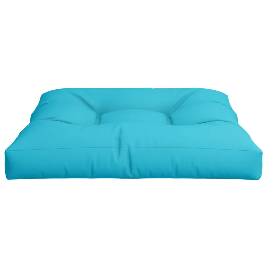 Coussin de palette turquoise 80x80x12 cm tissu - 5