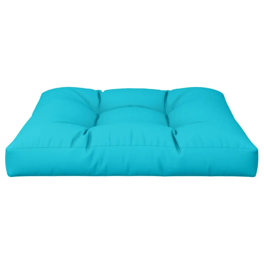 Coussin de palette turquoise 80x80x12 cm tissu - 6