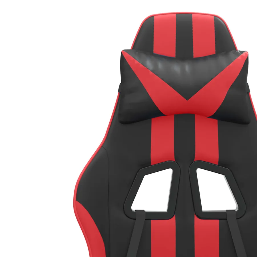 Chaise de jeu Noir et rouge Similicuir - 11