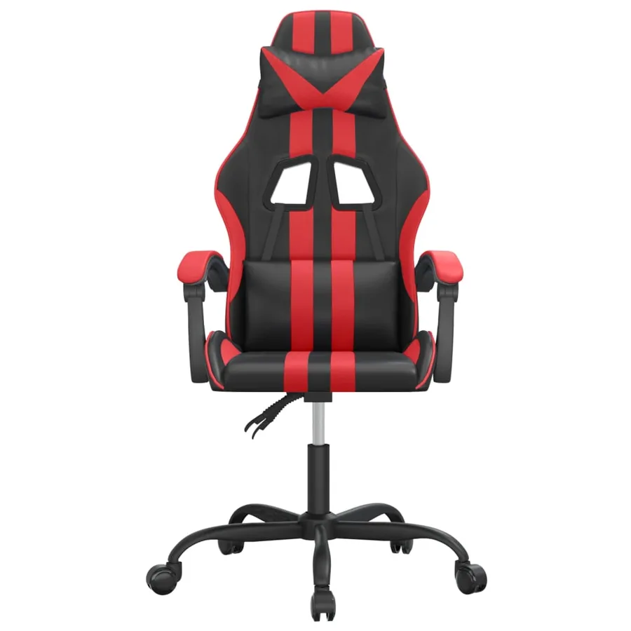 Chaise de jeu Noir et rouge Similicuir - 3