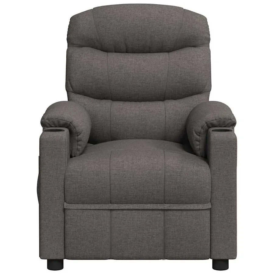 Fauteuil inclinable électrique Gris foncé Tissu - 4