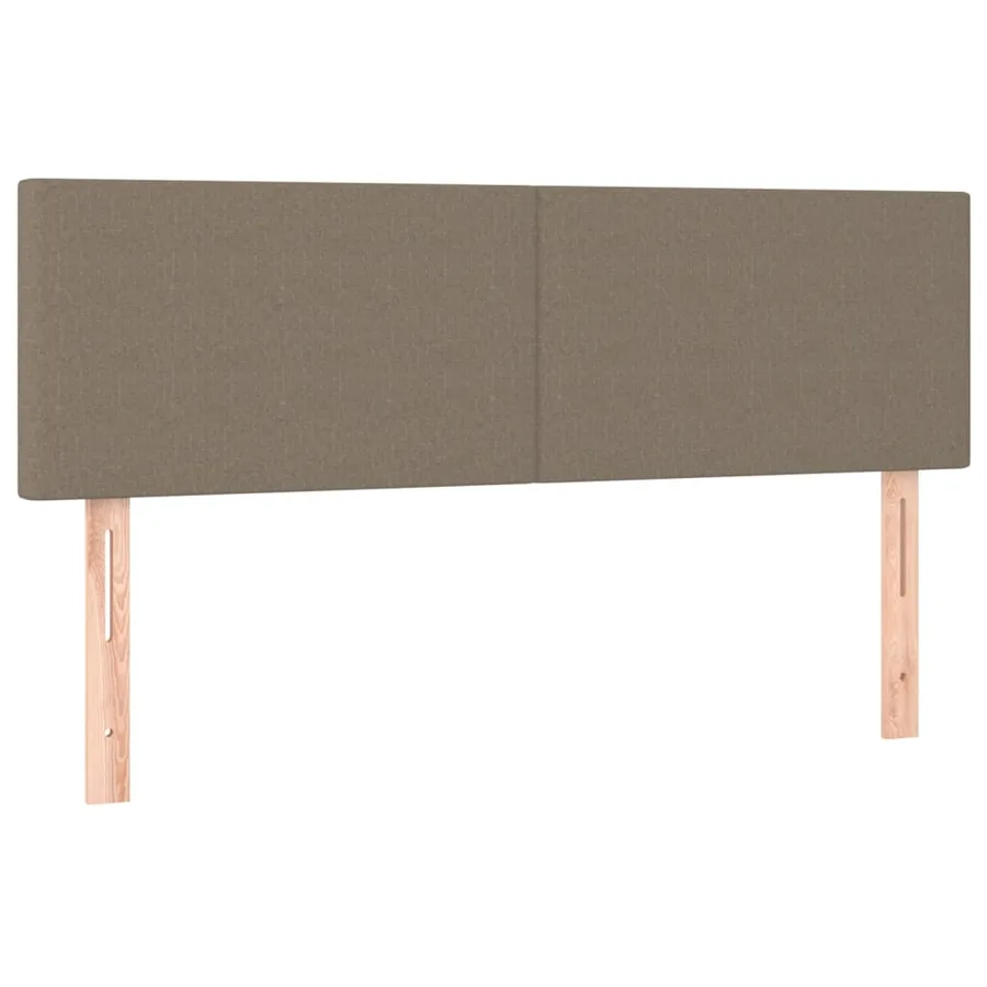 Sommier à lattes de lit avec matelas Taupe 140x190 cm Tissu - 6