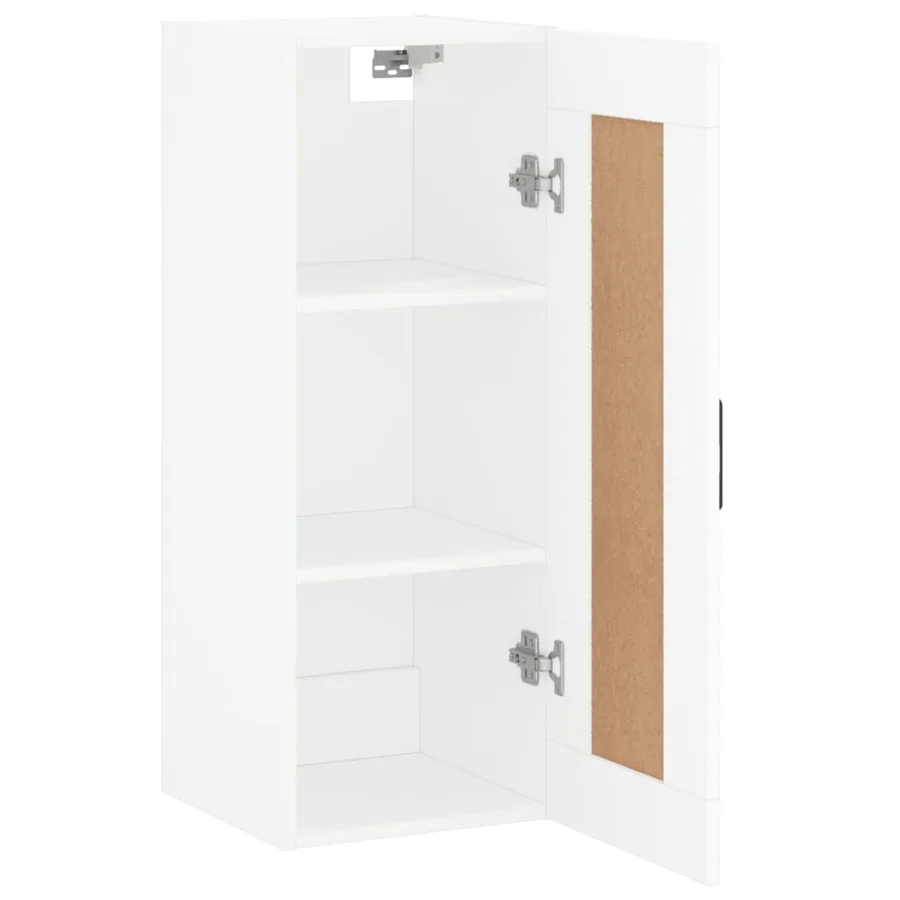 Armoire murale blanc 34,5x34x90 cm bois d'ingénierie - 6
