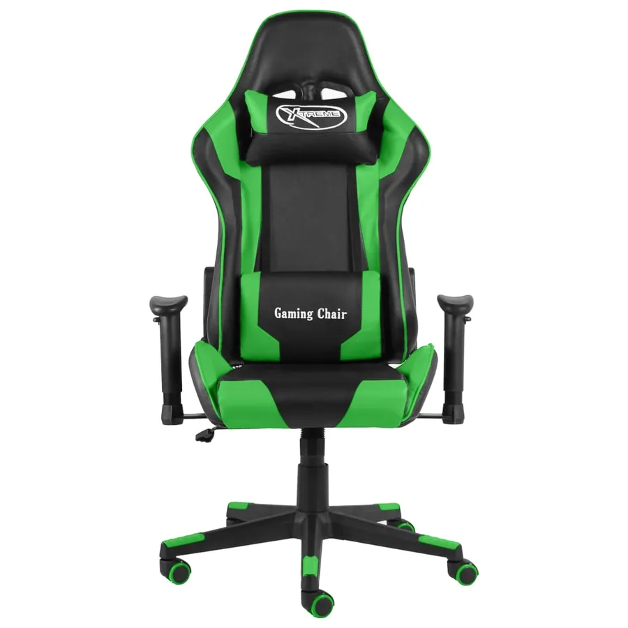 Chaise de jeu pivotante Vert PVC - 2