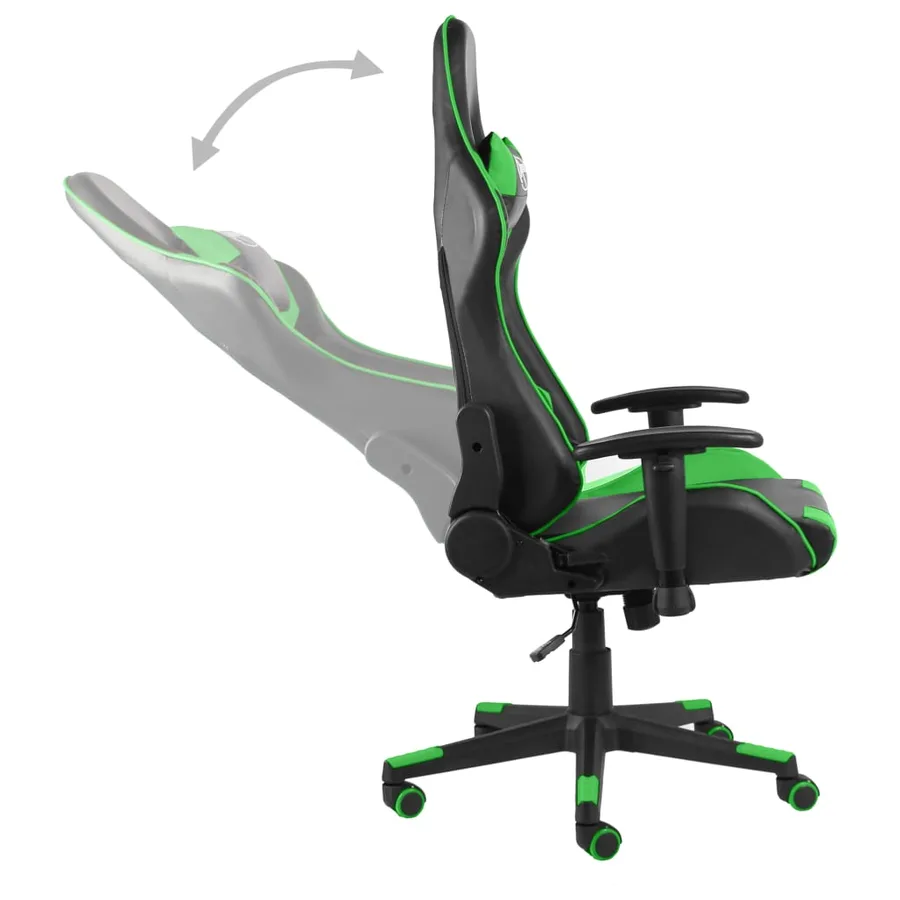 Chaise de jeu pivotante Vert PVC - 5