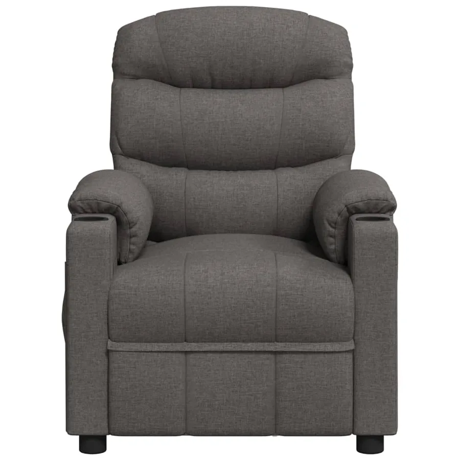 Fauteuil inclinable Gris foncé Tissu - 3