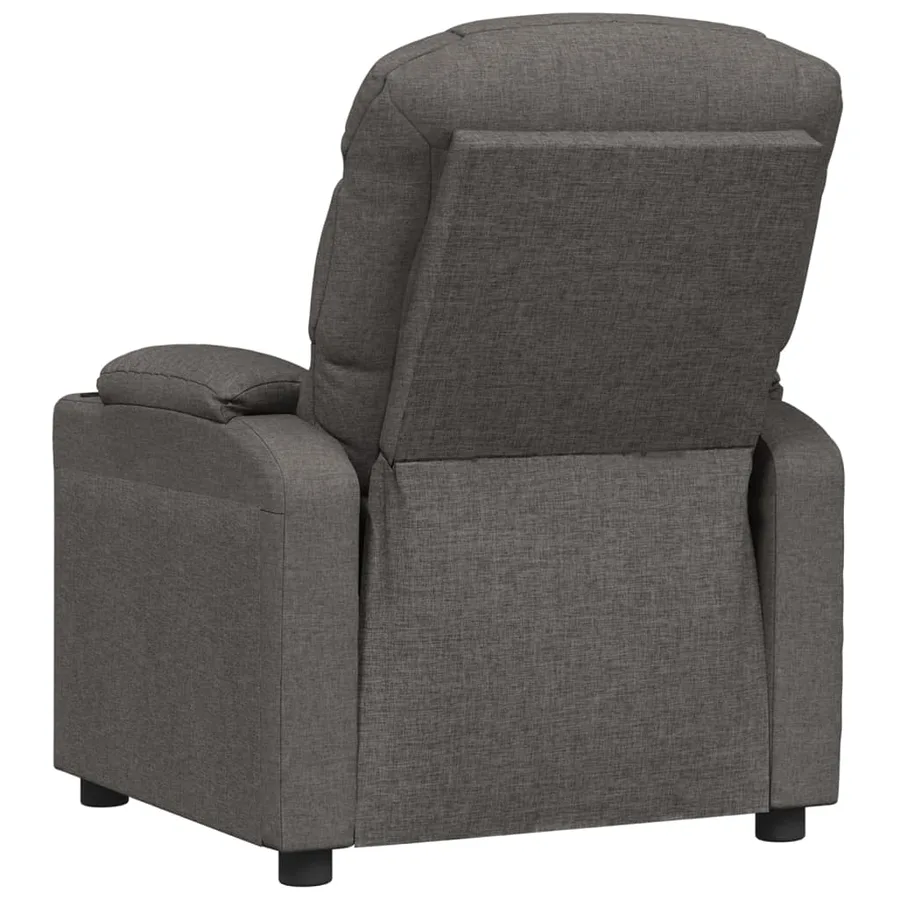 Fauteuil inclinable Gris foncé Tissu - 5