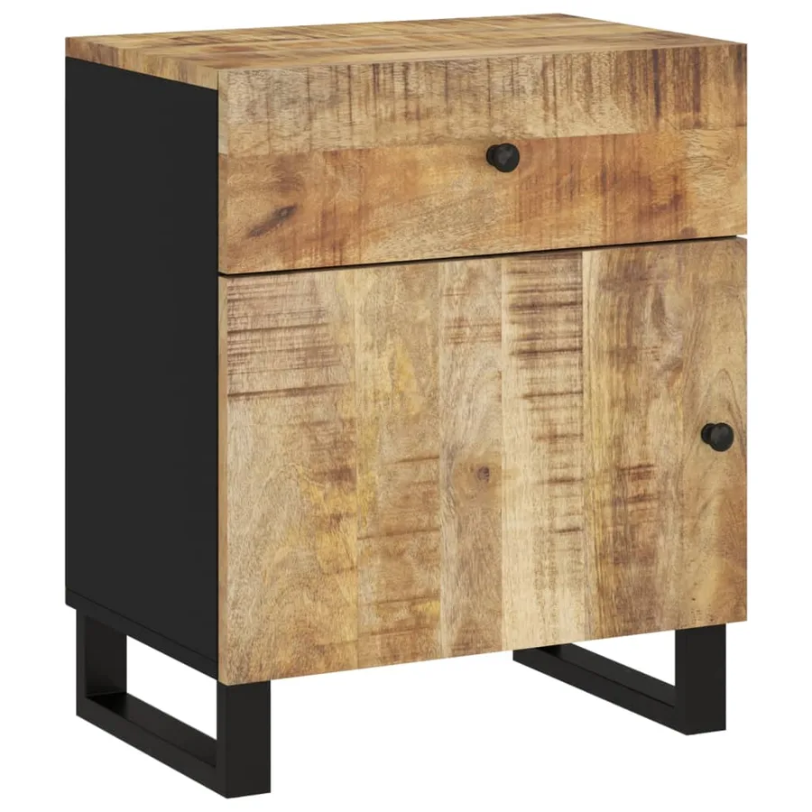 Table de chevet 50x33x60 cm Bois de manguier et d'ingénierie - 13