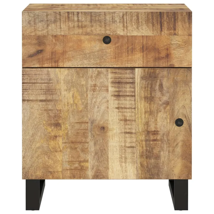 Table de chevet 50x33x60 cm Bois de manguier et d'ingénierie - 3