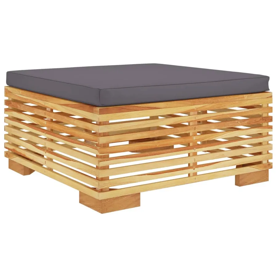 Salon de jardin 2 pcs Bois de teck massif - 3