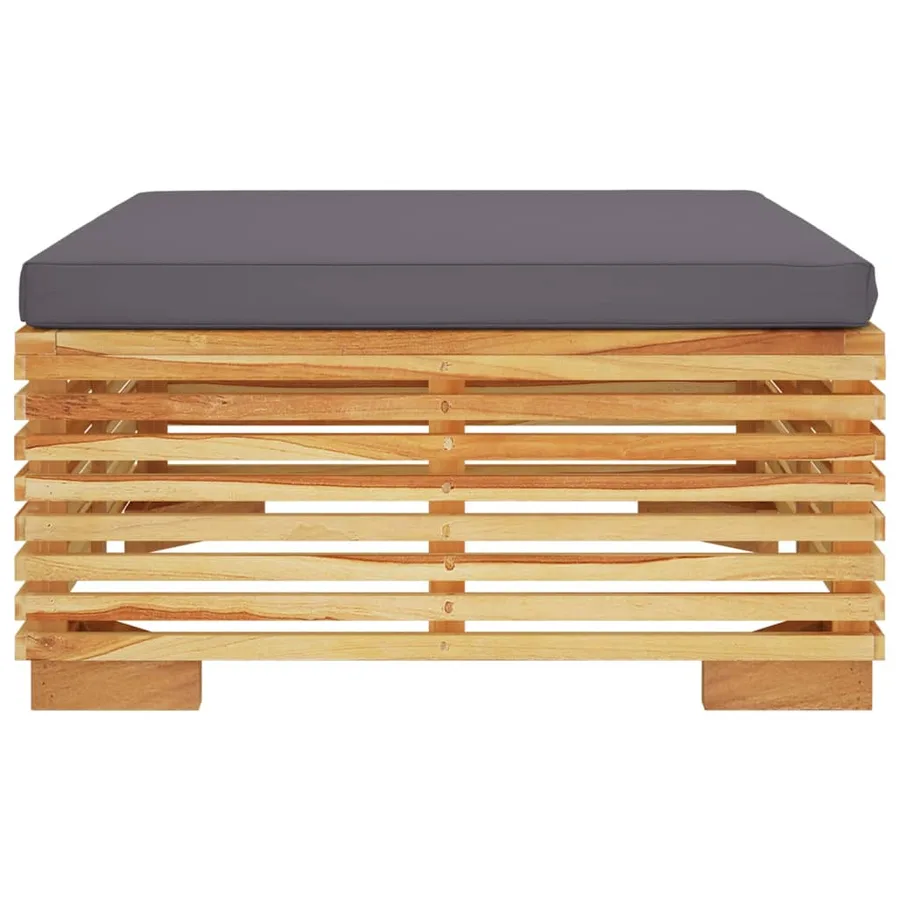 Salon de jardin 2 pcs Bois de teck massif - 4