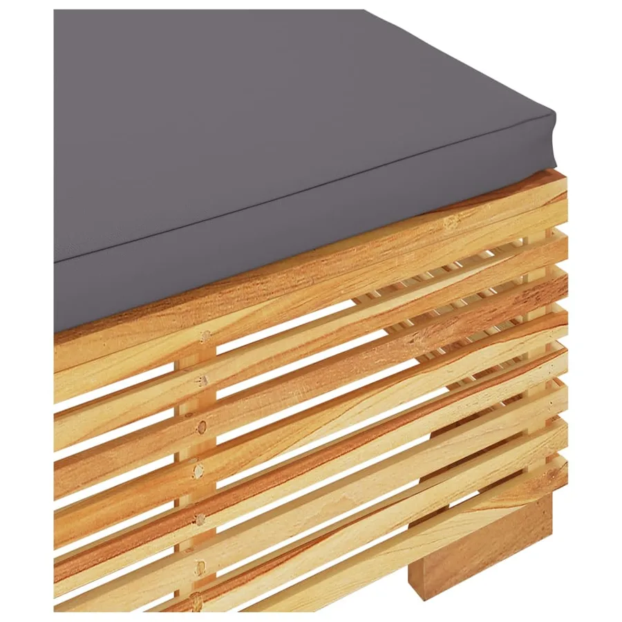 Salon de jardin 2 pcs Bois de teck massif - 5