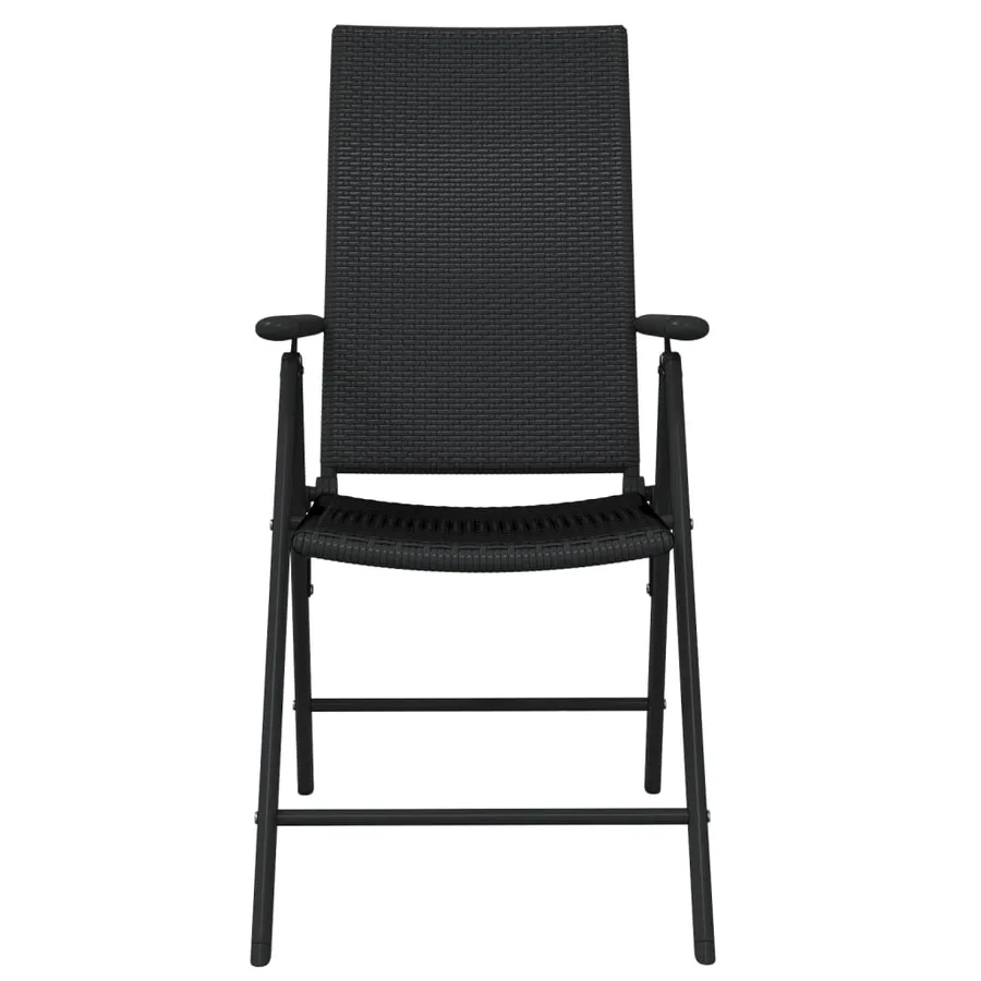 Ensemble à manger de jardin 5 pcs Noir - 4