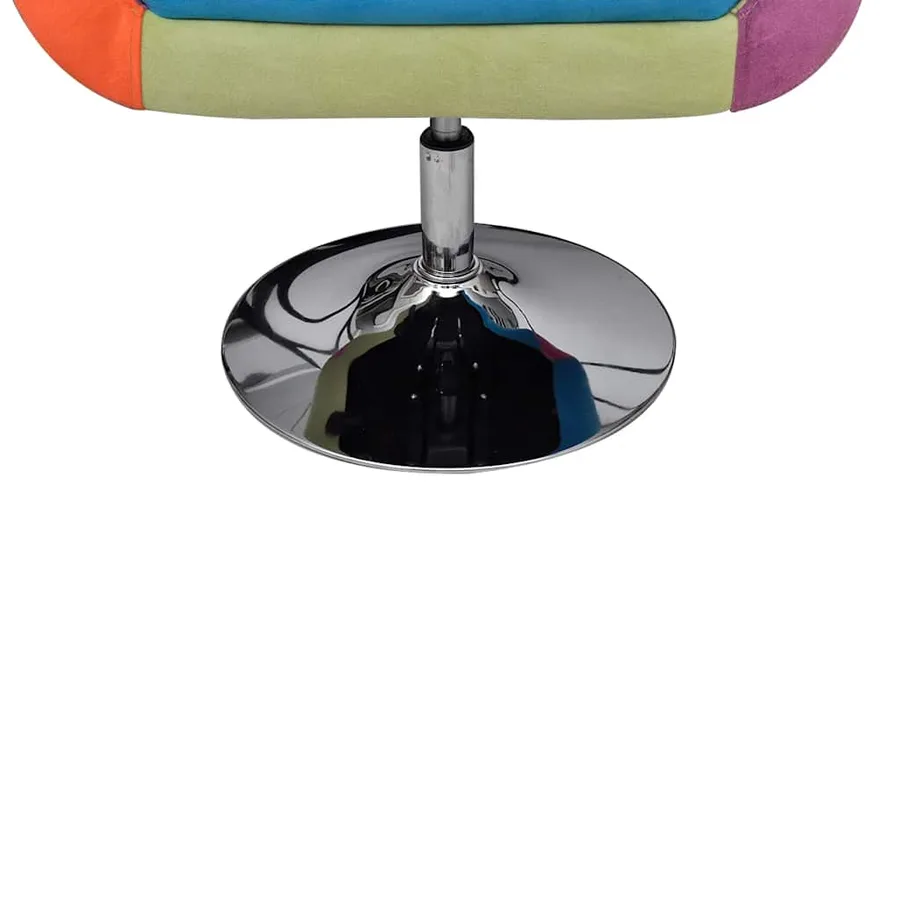 Fauteuil avec design de patchwork Cube Tissu - 5