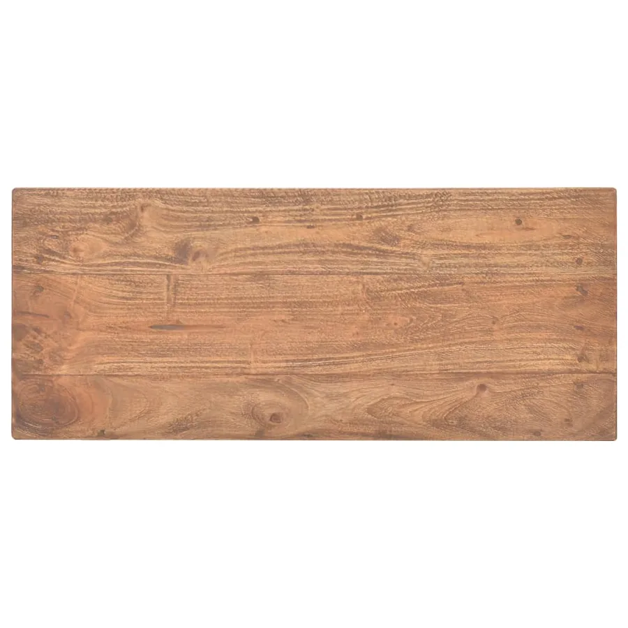 Table console bois d'acajou massif 69x28x70 cm - 5